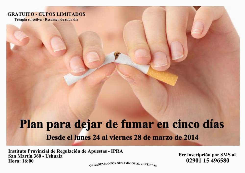 Si es posible dejar fumar una vez para siempre